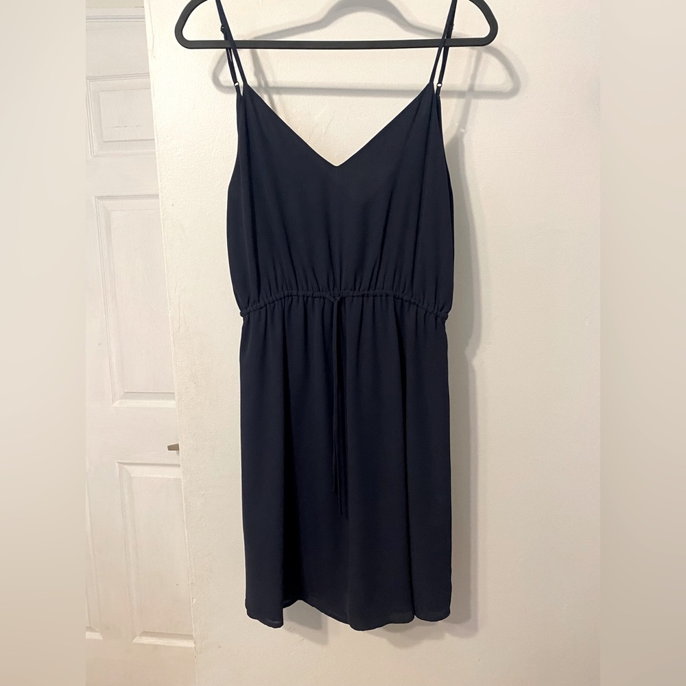 Aritzia navy blue cocktail dress